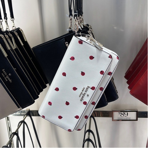 kate spade Handbags - Kate Spade Staci Large Ladybug Dottie Carryall Wristlet 
COLOR: Cream Multi